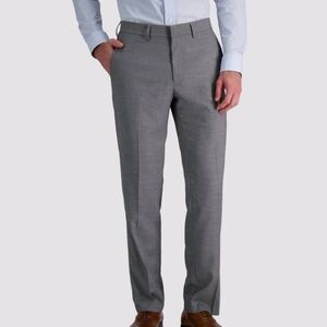 Haggar H26 Men's Tailored Fit Premium Stretch Suit Pants - Gray 44 x 30